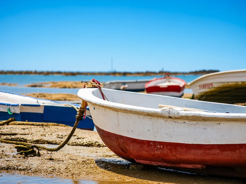 Boats on the Zahara coast
