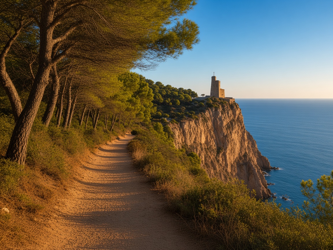 Trail in La Bre&ntilde;a Natural Park